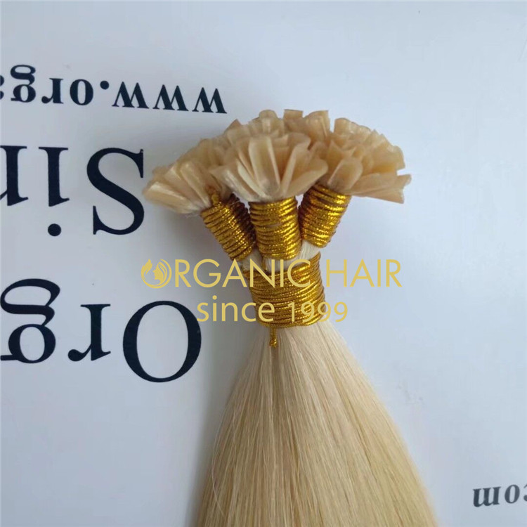 Blonde u tip full cuticle hair with wholesale price A153